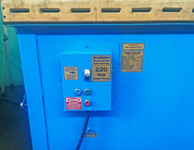 48" x 72" Denray #7200B, Wood Sanding Downdraft Table, 36" Height Table, 18" Fan, 5 HP, 220 V - Image 4