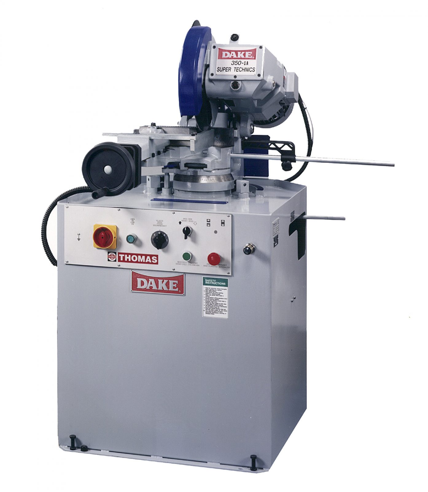 4.75" Dake #Technics-350SA, Semi-Automatic Cold Saw, 14" Blade Size, 36.75" Work height, 3.5 HP, 20-105 RPM - Image 3