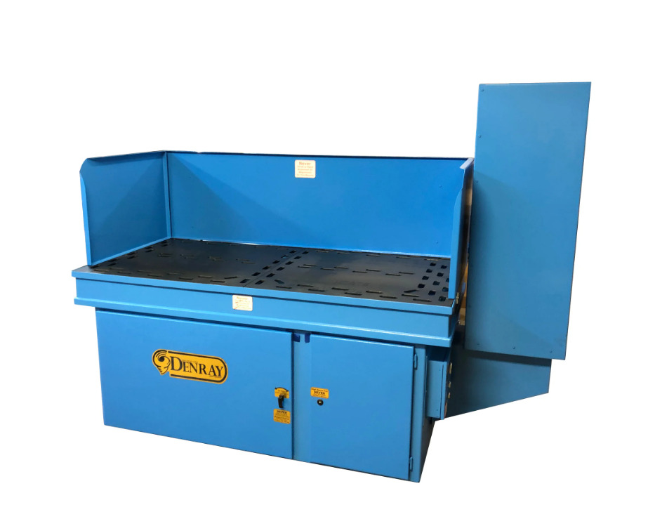 4000 cfm Denray #3672G, Down Draft Grind Table, 36" x 72" x 36" H Table, 2 HP, 220 V, new - Image 4