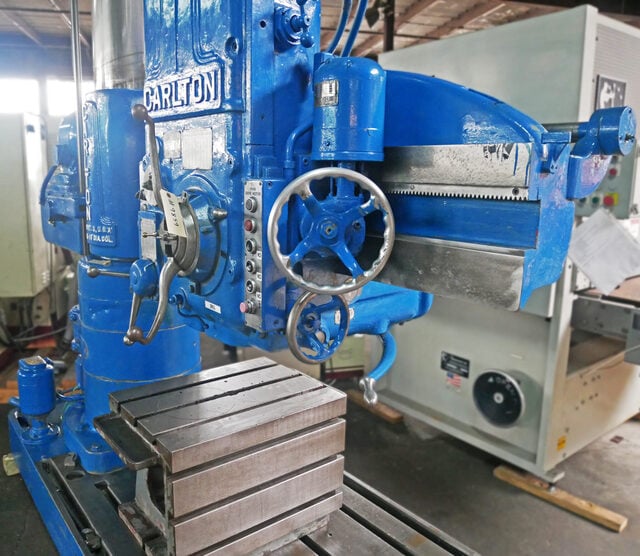 4' -13" Carlton #3A, Radial Arm Drill Press, 36" Horz. Head Travel on Arm, 31" Vert. Arm Travel on Column, 10 - Image 6