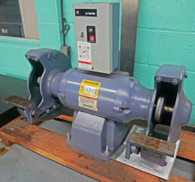 12" Baldor #1215W, Industrial Grinder, 2" Wheel Face, 1.25" Shaft diameter, 2 HP, 1500-1800 RPM, 208-230/460 - Image 2