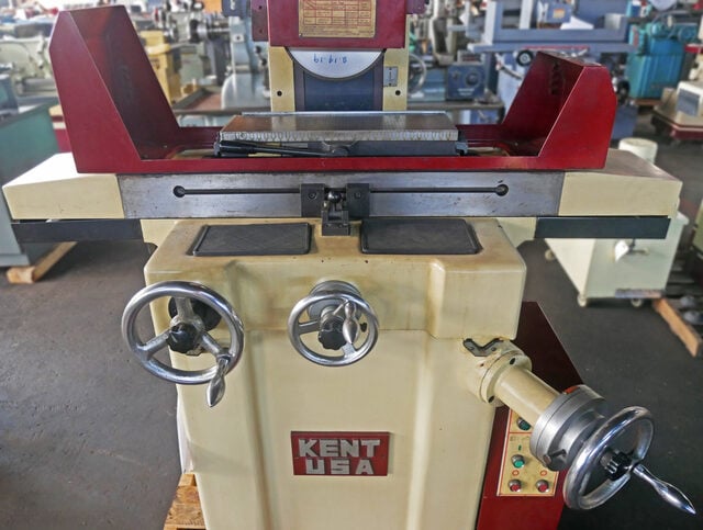 6" x 18" Kent #KGS618, Manual Hand Feed Surface Grinder, 19.5" Table Travel, 8.5" Saddle Travel, 8" x 1" x - Image 5