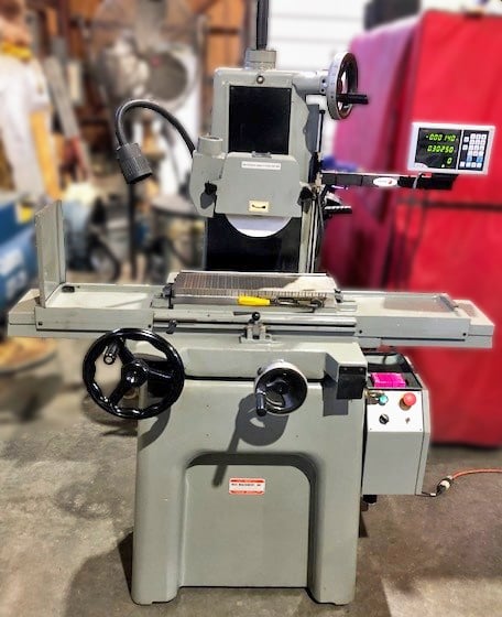 6.3" x 18.5" Sharp #SG618, Manual Surface Grinder, 7" x 18.9" Table Travel, 8" diameter x 0.63" width x 1.25" - Image 1