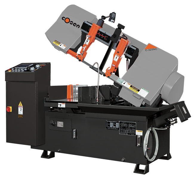 12.8" x 15" Cosen #C-325NC, Horizontal Band Saw, Automatic, Scissor Style, 150.4" x 1.25" x 0.042" Blade - Image 3