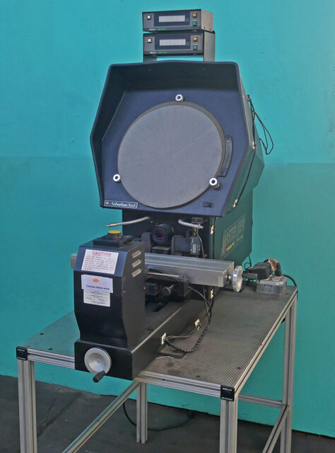 14" Suburban Tool #MV-14, Optical Comparator, 4.5" x 19" Stage w/8" Horz. & 4" Vert. Travel, 100 lbs. Ball - Image 1