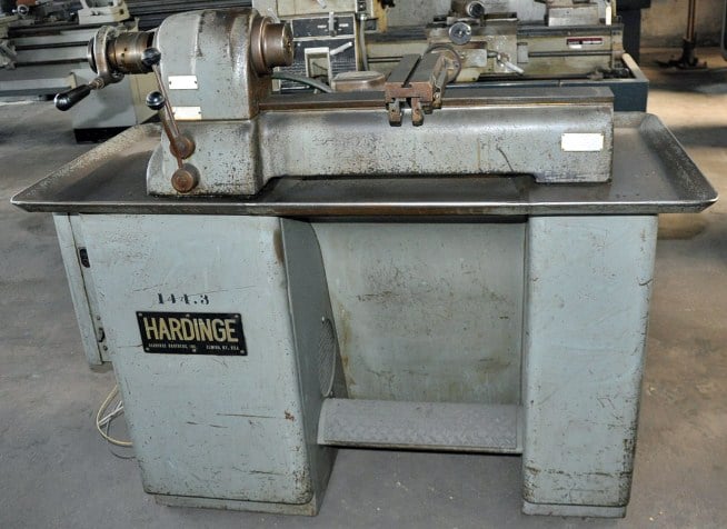36" x 9" Hardinge #VBS, Second Operation Lathe, 5" Jaw Chucks, 3.75" Double Tool Cross Slide, 4" Turret - Image 2