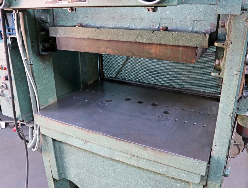 80 Ton, Rousselle #8SS40, Straight Side Punch Press, 30" D x 39.6" width Bed between post, 2" Stroke, 4" Ram - Image 9