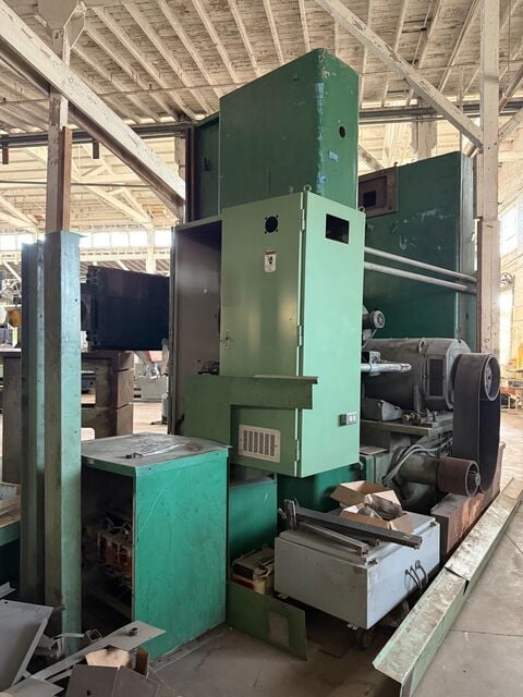 72" Giddings & Lewis #Hypro Dual Ram, CNC vertical boring mill, control w/milling spindle in ram, 74" swing - Image 9