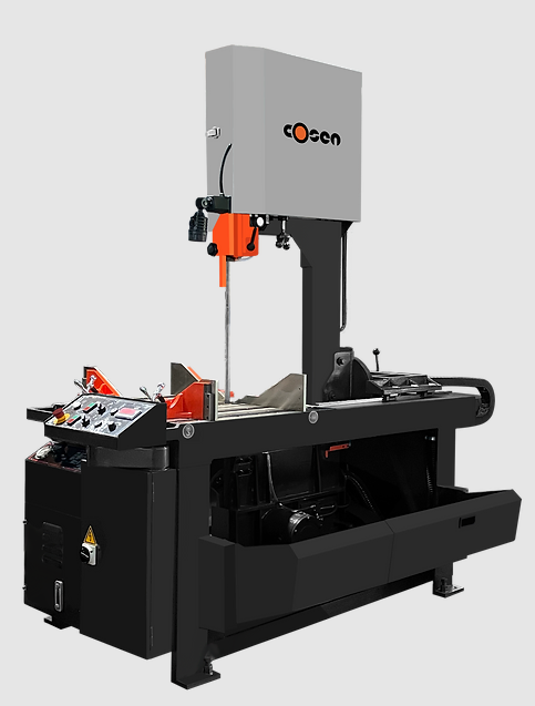 18" x 22" Cosen #V-1822, Vertical Tilt-Frame Band Saw, 15" 4.5" x 1.25" x .042" Blade, 37.4" H Workbed, 11.88 - Image 1