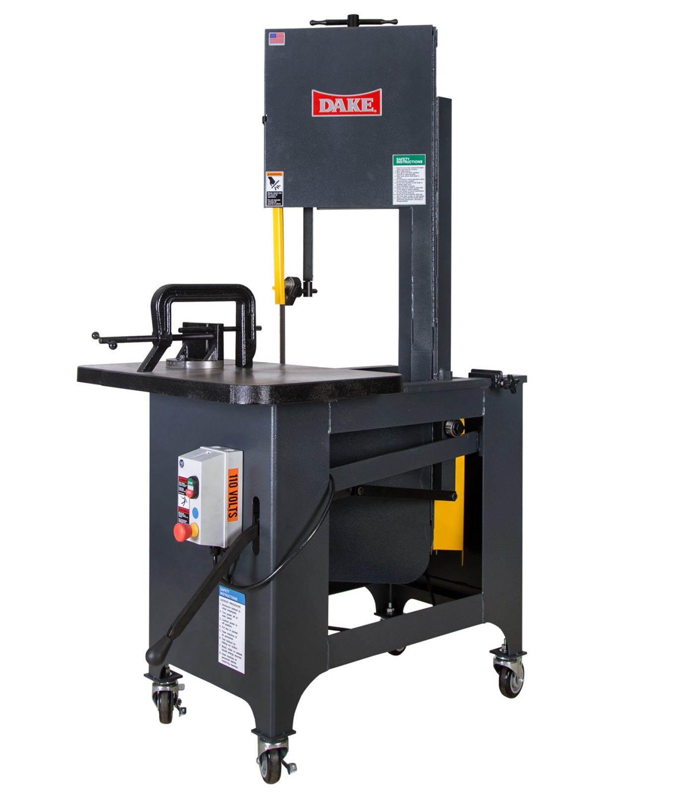 29" x 18" Dake #SXC, Work-A-Matic Vertical Band Saw, 1/4"-3/4" width x 120" L Blade, 70/140/270/540 FPM, 9" - Image 1