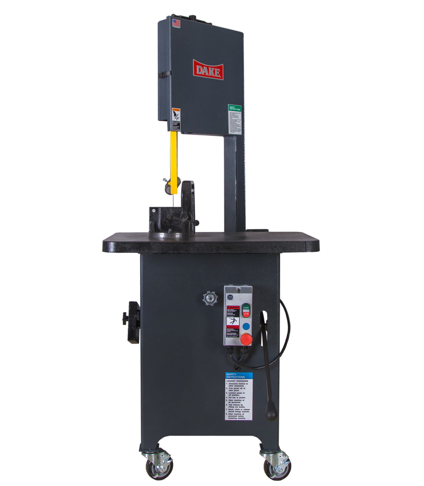 29" x 18" Dake #SXC, Work-A-Matic Vertical Band Saw, 1/4"-3/4" width x 120" L Blade, 70/140/270/540 FPM, 9" - Image 8