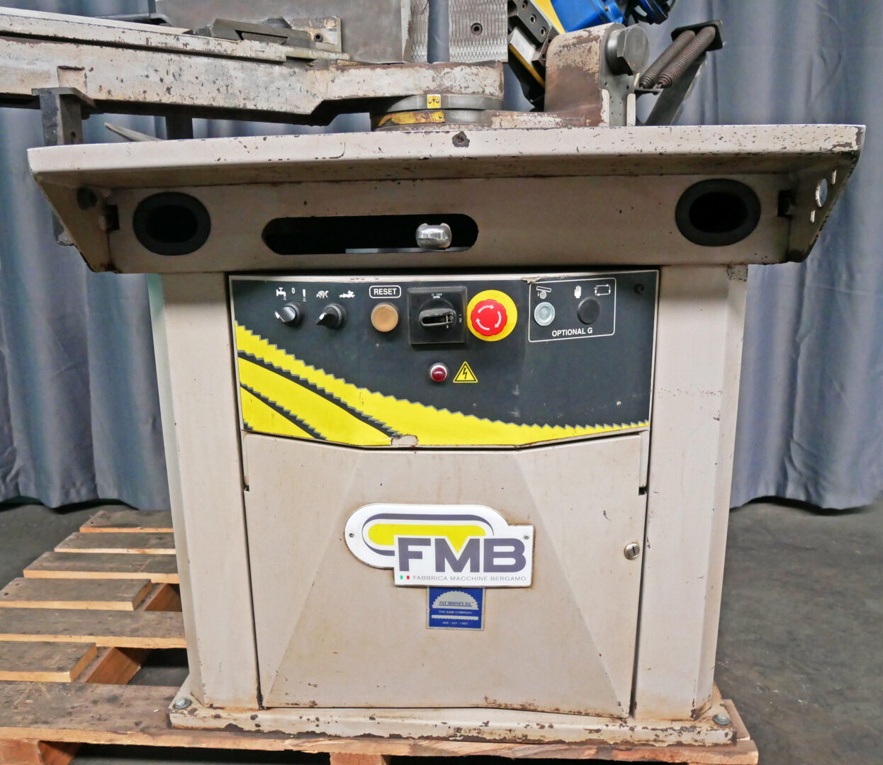 7-7/8" FMB #Antare, Manual Pull Down Double Miter Band Saw, 115/230 FPM, 8" 7.87" x 1" x .035" Blade, 1.75 HP - Image 6
