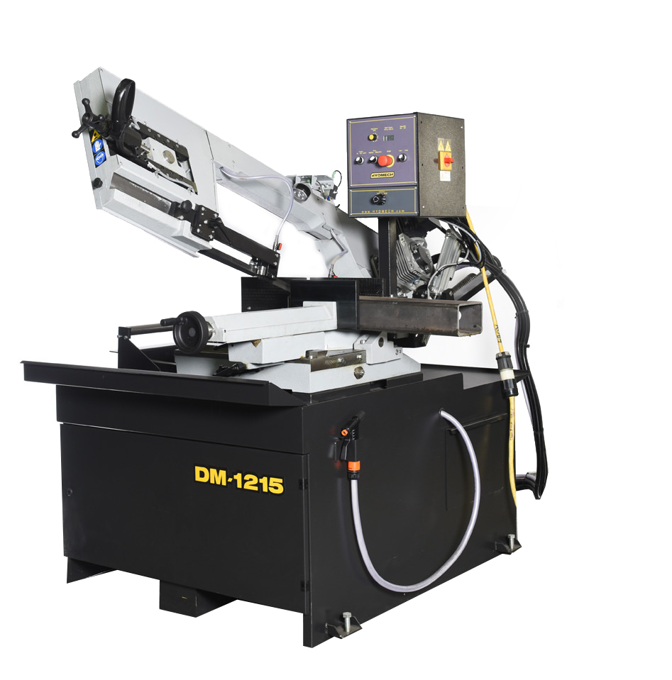12" x 15" Hydmech #DM-12/15, Double Miter Band Saw, 49-377 SFM, 12' 4" x 1" Blade, 16 Gal. Coolant, 34-1/8" H - Image 1