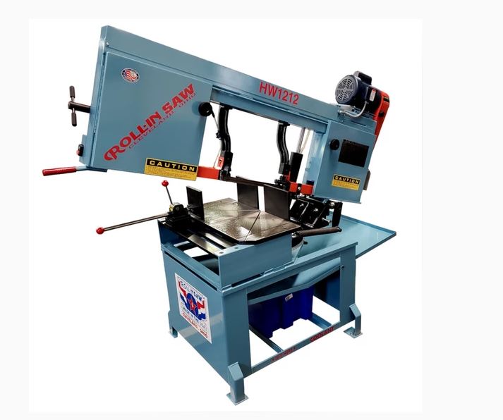 12" x 10" Roll-in Saw #HW1212, Horizontal Wet Miter Saw, 70/140/270 SFPM, 11" 8" x 1" x .035" Blade, 1 HP - Image 1