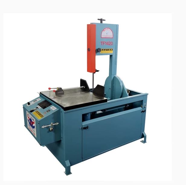 14" x 20" Roll-in Saw #TF1420, Vertical Tilting Band Saw, 70-400 SFPM, 12" 11" x 1" x .035" Blade, 2 HP - Image 4