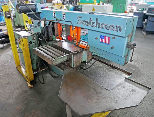 14" x 19" Scotchman #SH1419, Swivel Head Horizontal Band Saw, 20" diameter Drive Wheel, 197" x 1.25" x 0.042" - Image 6