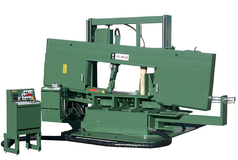 22" x 48" W.F. Wells #M-36-3, Semi-Automatic Mitering Band Saw, 15000 lbs. capacity, 342" x 2" Blade, 26" - Image 3