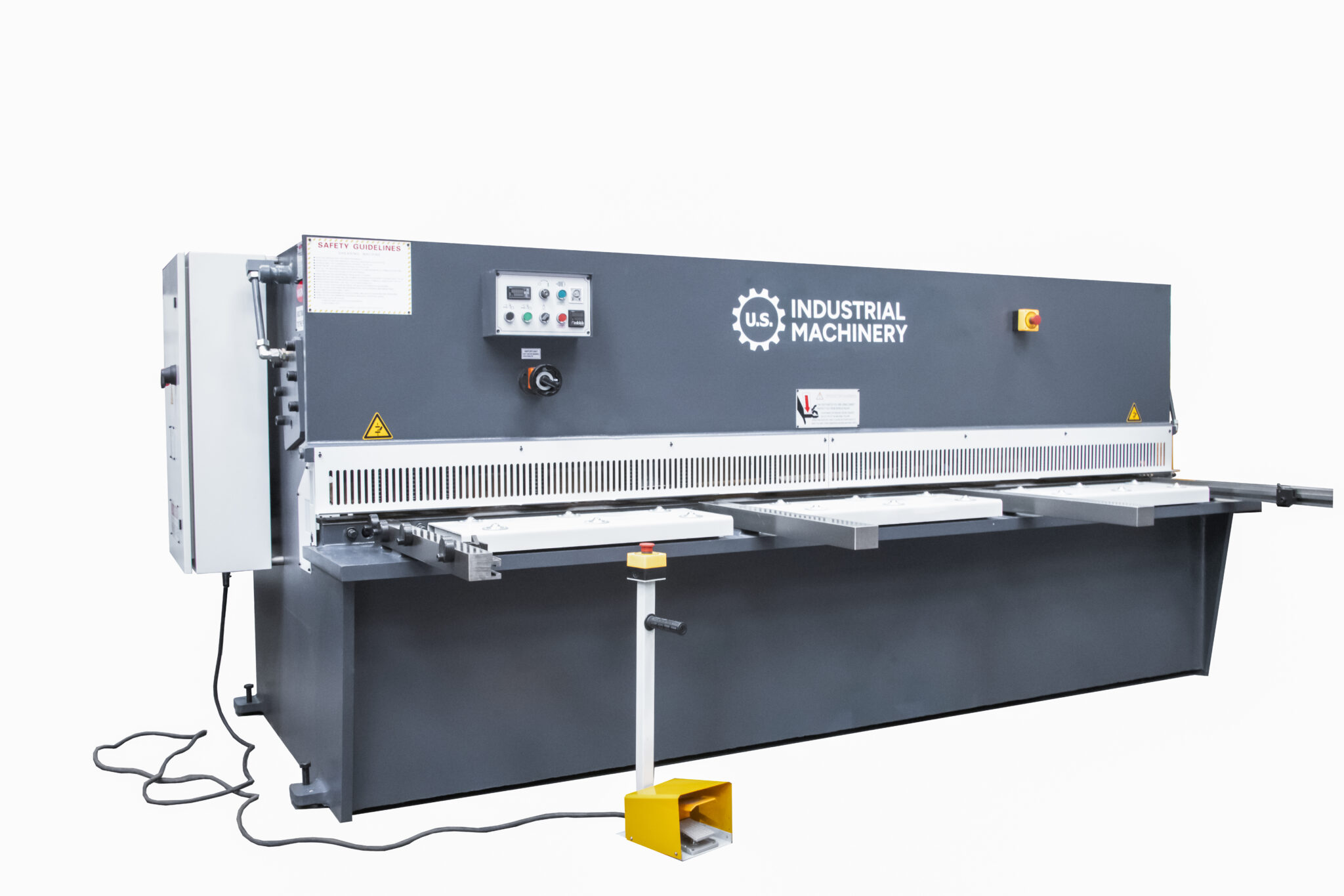 1/4" x 10' U.S. Industrial #US1025CNC, CNC Hydraulic Shear, 126" Sheet, 0.75"-36" Back Gauge, 14/min No Load - Image 1