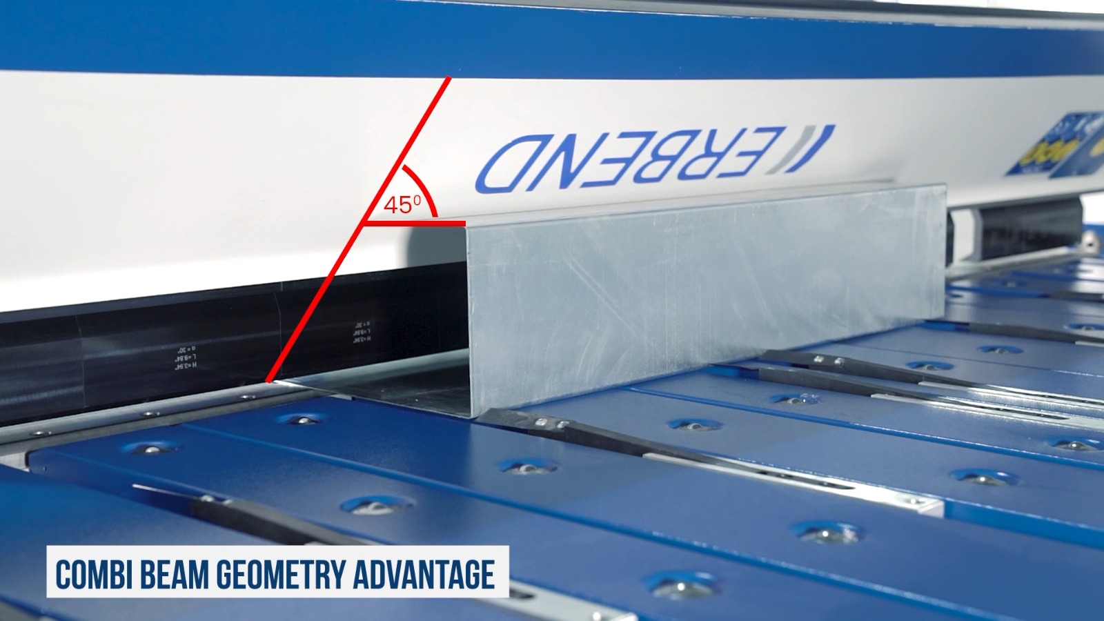 156" Erbend #MFD-4215, Combi Beam Folder, 16 gauge, 6.3" Open Height (No Tools), 1.38" Beam Adjustment, new - Image 6