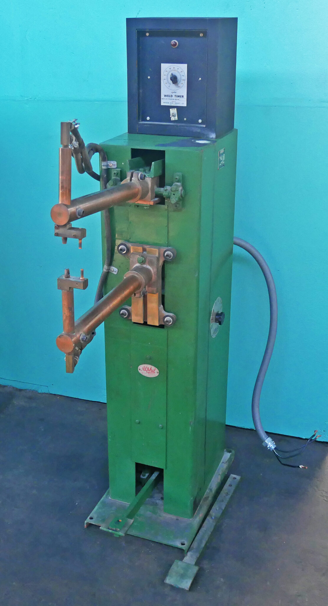 10 KVA Alphil #RFTD, Spot Welder, 18" Throat, 4.7 Amps, 220 V Primary, 18-2.7 V Secondary - Image 1
