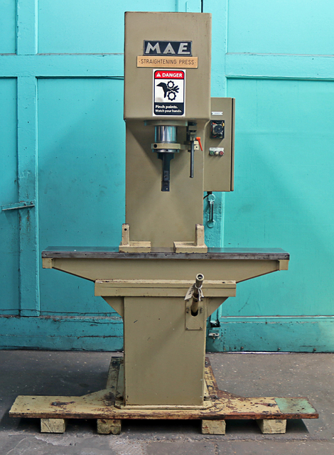 45 Ton, MAE #S40RH, Straightening Press, 1.89" Downwards, 5.5" Upwards, 7.87" Stroke, 11" x 55" Table, 2" - Image 1