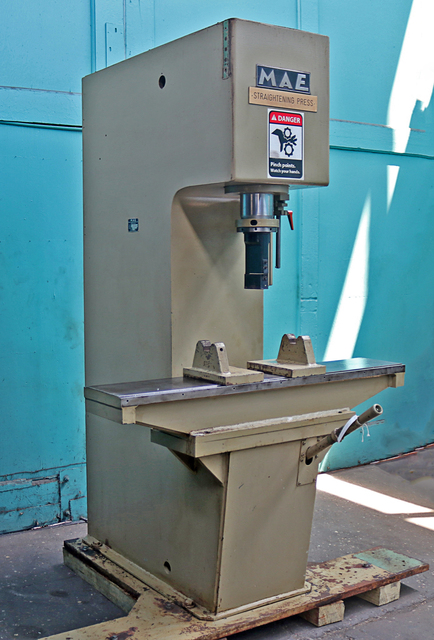 45 Ton, MAE #S40RH, Straightening Press, 1.89" Downwards, 5.5" Upwards, 7.87" Stroke, 11" x 55" Table, 2" - Image 6