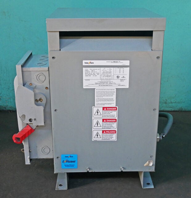 15 KVA 480 Primary, 208/120 Secondary, Federal Pacific #36-B, Three Phase Dry Type Transformer, Class AA, 60 - Image 4