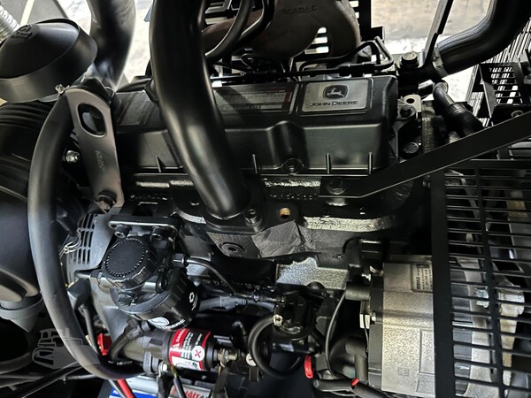25 KW Aksa, stationary generator set, 1-phase, John Deere 4045 engine, enclosure - Image 5