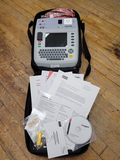 Megger #PAT450, Portable Appliance Tester, 120 V., 200mA, 1.5kV & 3kV Flash Testing - Image 1