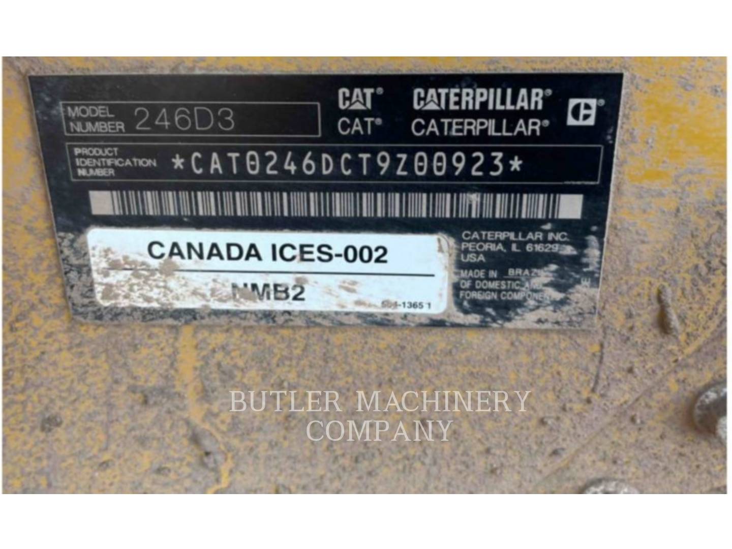 Cat 246D3 C3H2, Skid Steer Loader, 347 hours, S/N: T9Z00923, 2024 - Image 6