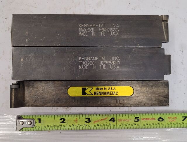 Kennametal, Tool Holder, (2) 152.4 mm L Tool w/31.75 mm width Shank & (1) 152.4 mm L Tool w/25.4 mm width - Image 1