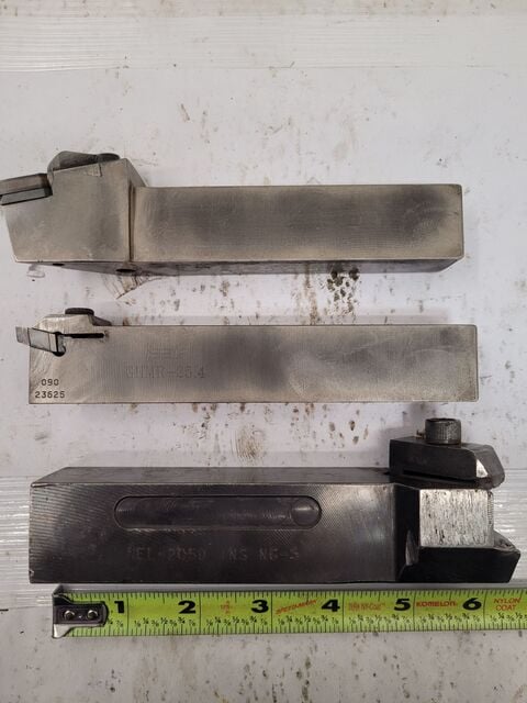 Iscar/Kennametal, Tool Holders, (10 1" width x 1" H Shank, (1) 1" Square Shank & (1) 1.25" Shank, Lot of 3 - Image 1