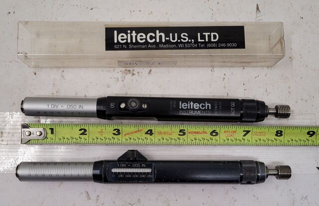 Leitech-Us, Thread Plug Gage, UNF, 7/16" diameter Thread, 20 TPI, Go Not Go, Lot of 2 - Image 1