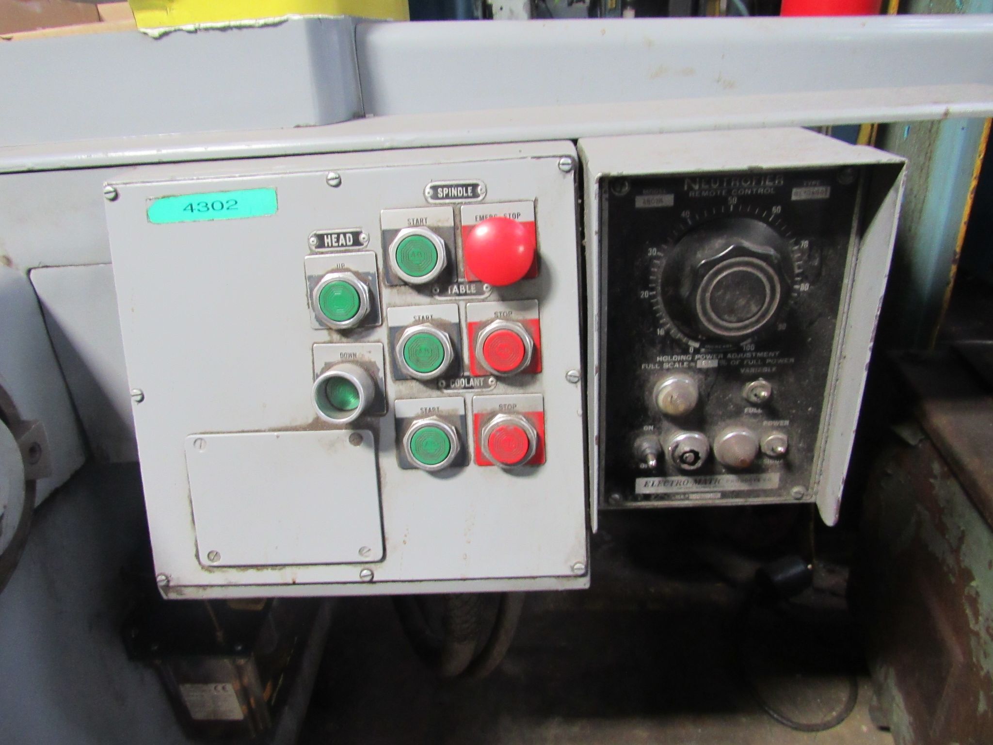 16" x 36" Gallmeyer & Livingston #5712, horizontal surface grinder, 14" x 1.5" x 5" wheel, 7.5 HP, Neutrofier - Image 8
