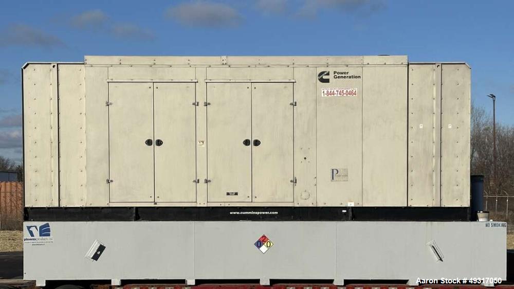 750 kW Cummins #DQFAA, Diesel Generator, 1490 HP #QST30-G5 engine, Tier 2, 480 Volts Capable, sound - Image 1