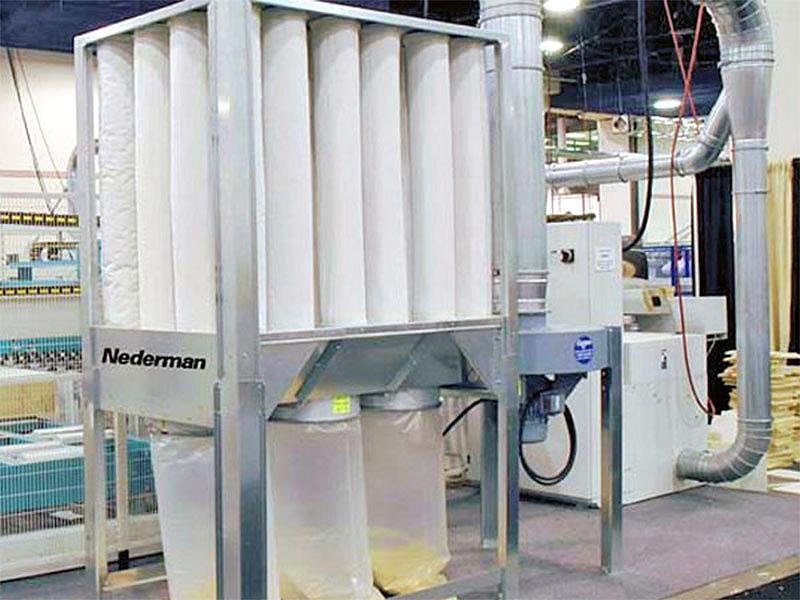 4500 cfm Nederman #S-750, Baghouse Dust Collector w/Auto Bag Shaker, 6" WG, 243 sq.ft. Filter Media, 11" - Image 1