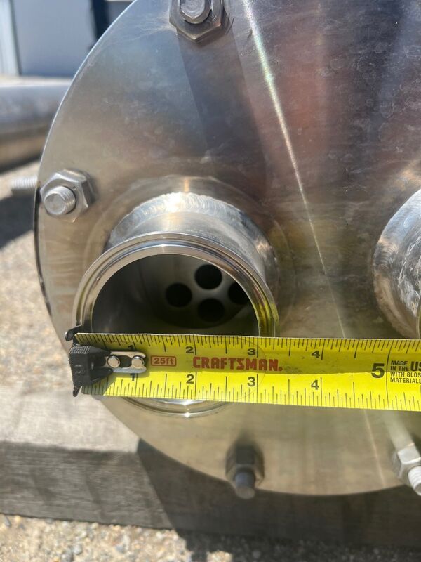 50 sq.ft., 150 psig shell, 150 psig tube, Enerquip, Stainless Steel horizontal shell & tube heat exchanger - Image 8