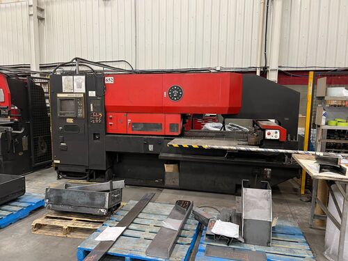 20 Ton, Amada #Pega-244, turret punch press, 24 station, Fanuc 04PC, 2 work clamps, 1987 - Image 2