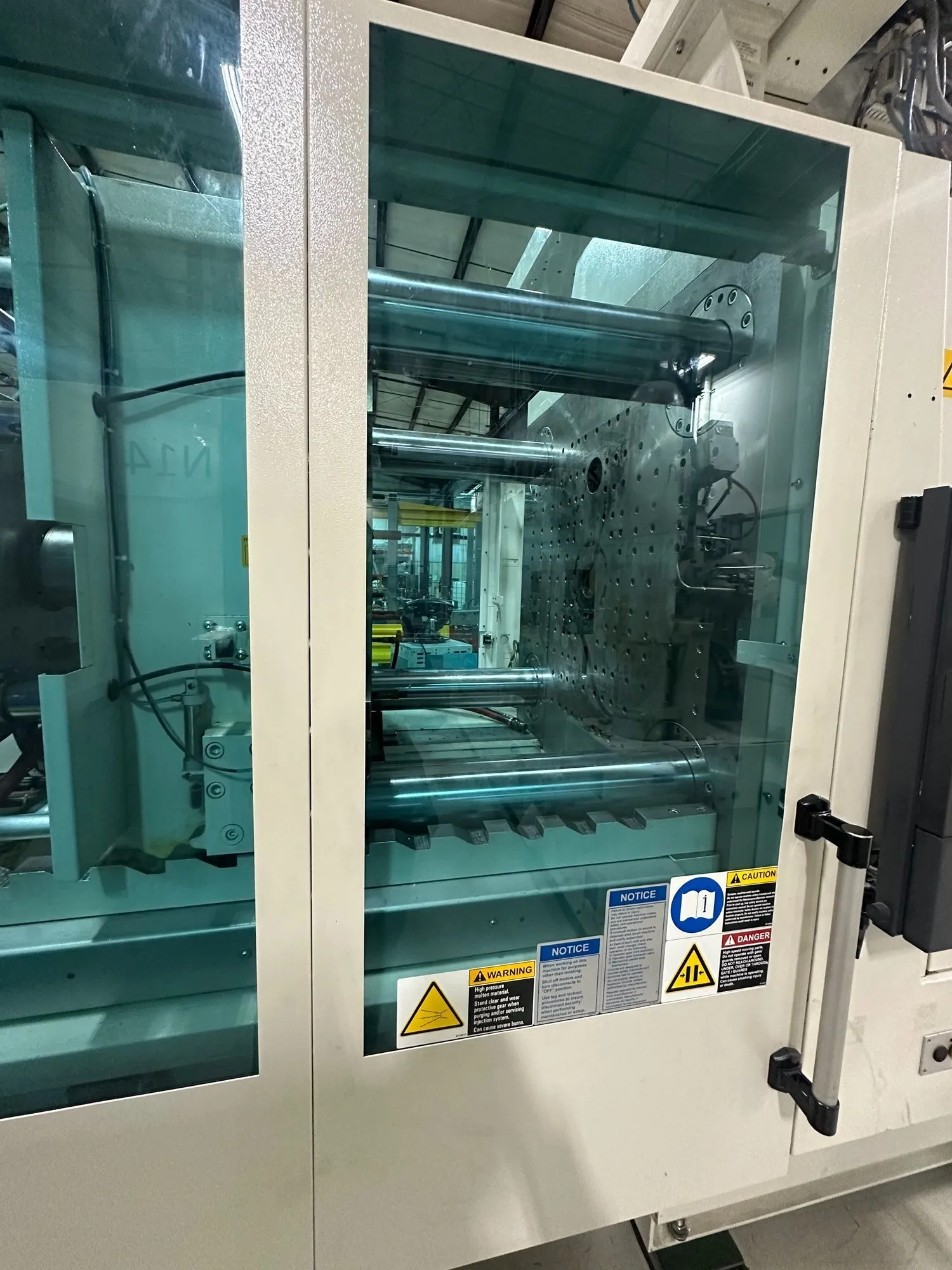 394 Ton, 13.9 oz., Krauss Maffei #Multinject-CXZ350-1000/380, horizontal plastic injection molder, 52" DL - Image 4