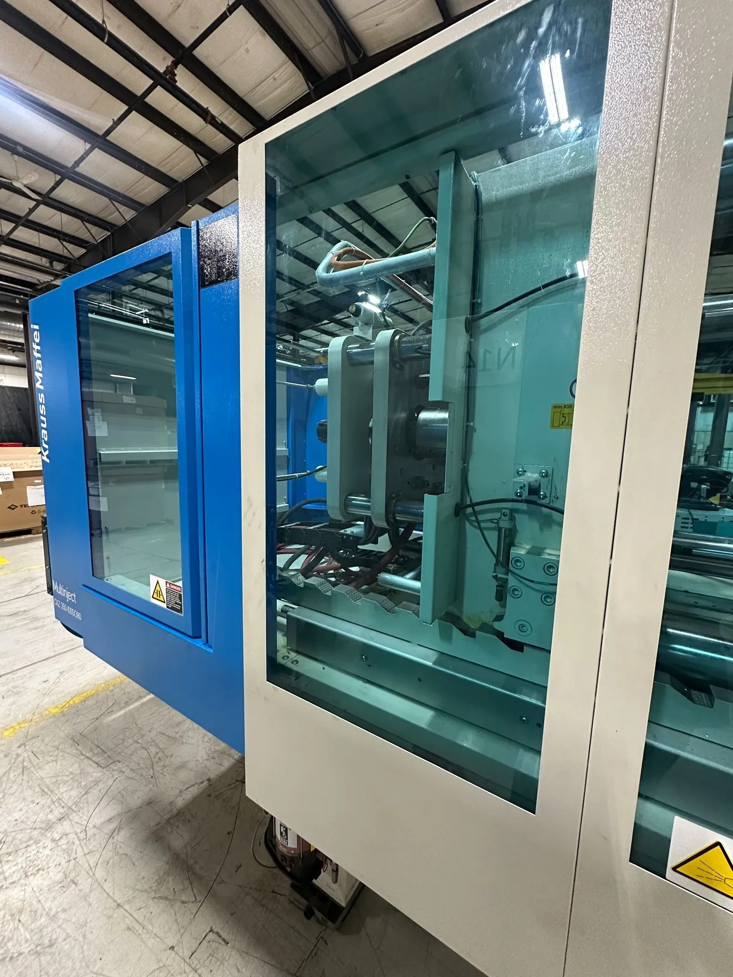 394 Ton, 13.9 oz., Krauss Maffei #Multinject-CXZ350-1000/380, horizontal plastic injection molder, 52" DL - Image 5
