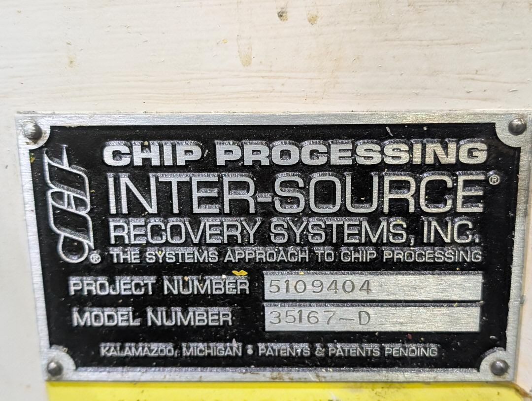Intersource Chip Processing Inter-Source, dual chip shredding system with dual hopper augers ...
