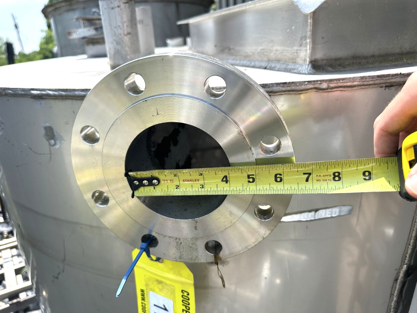 600 gallon Stainless liquids tank, 60" dia. x 50" high - Image 9