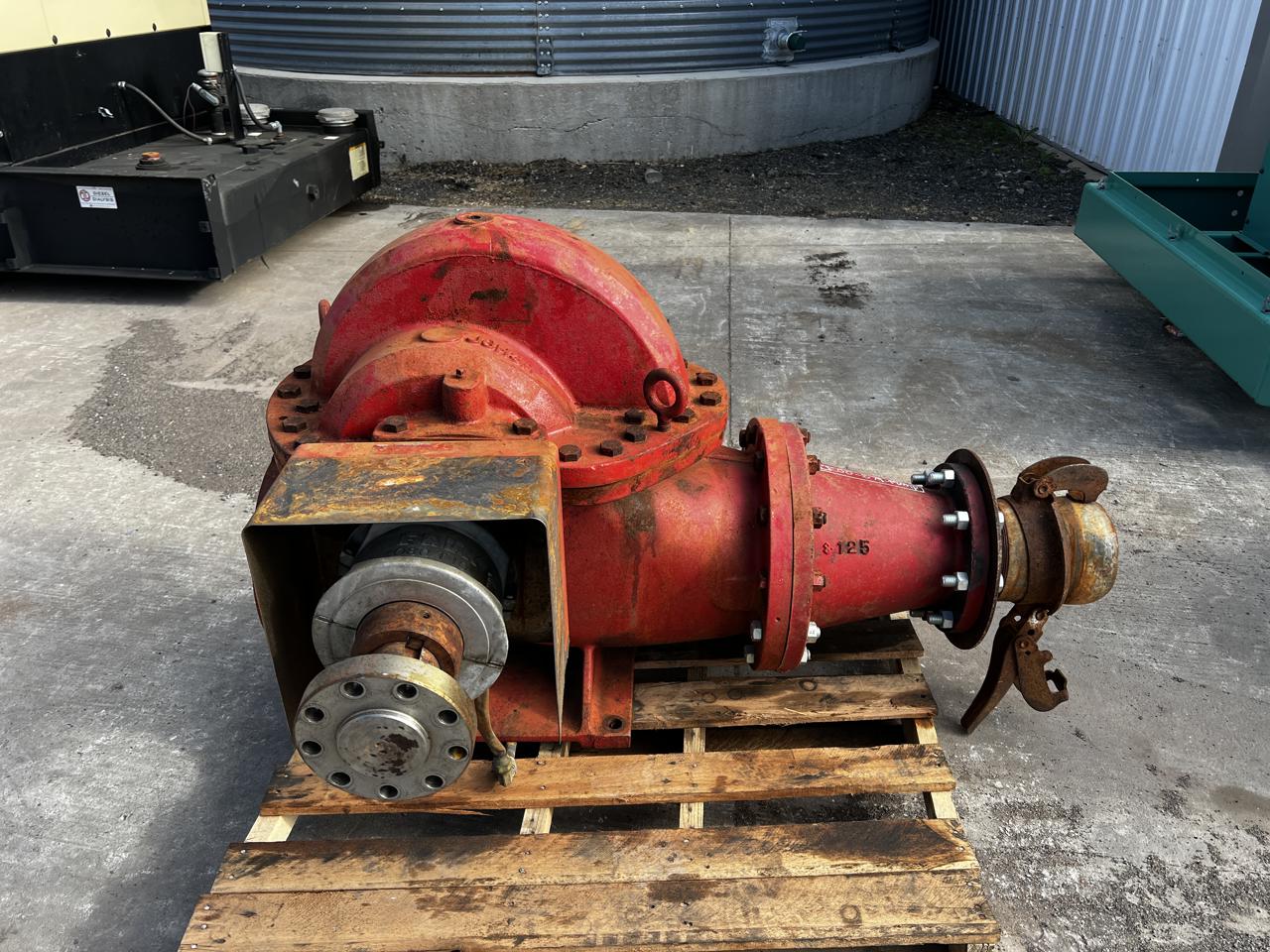 6" Fairbanks-Morse, centrifusal water pump, 2000 gallon min @ 100 psi, 2100 RPM, pedestal mounted - Image 1