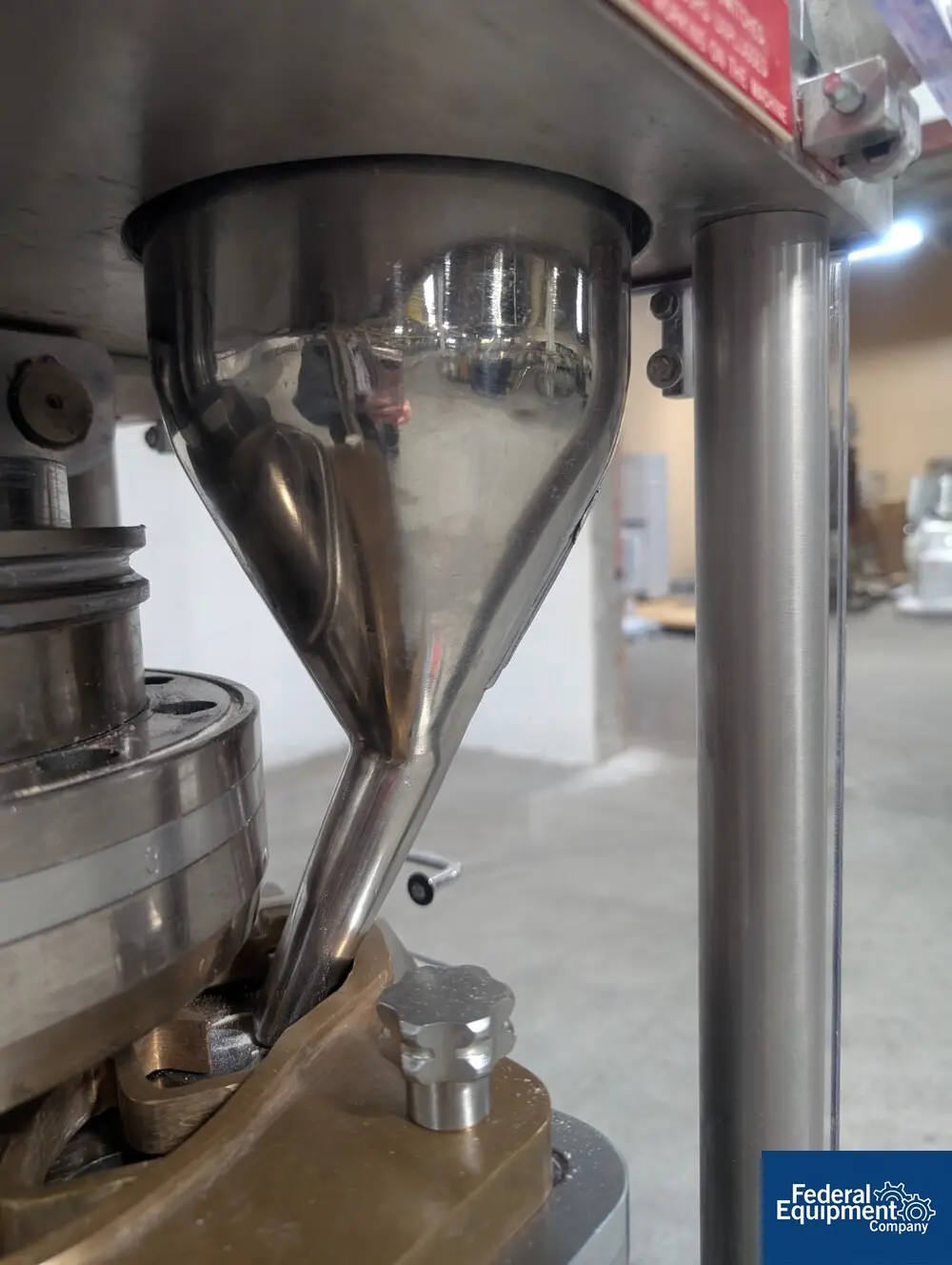 4 ton, GlobPharma MiniPress-1 #RSB-4, Rotary Tablet Press, 10 station, keyed upper, B tooled, 16mm diameter x - Image 7