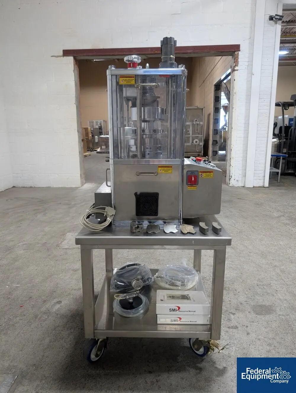 6 Ton, Riva #Piccola-B-C, Tablet Press, 10 stations, keyed upper guides, 16mm diameter x 18mm fill max, force - Image 5