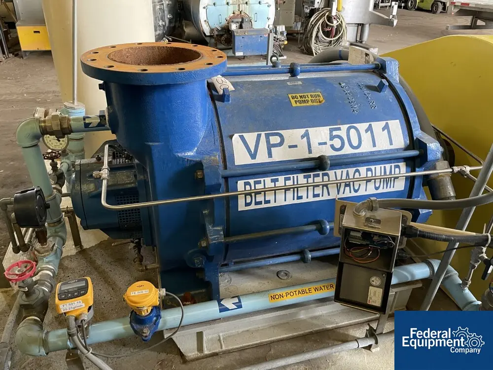 Nash #XL500/7, Liquid Ring Vacuum Pump, carbon steel, 125 HP, 460 V., 1785" RPM motor, 735 RPM pump, 10" in/ - Image 3