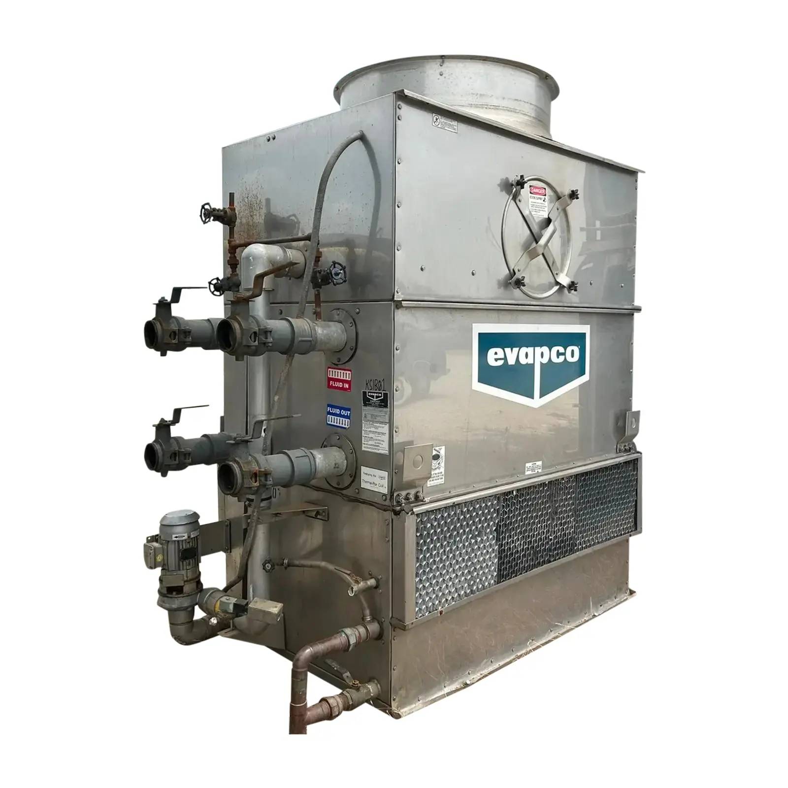 22 Ton, Evapco #ATW-22A, Closed Circuit Cooling Tower, 96 GPM, 400 PSIG Coil, 5 HP Fan, 3/4 HP Spray Pump - Image 2