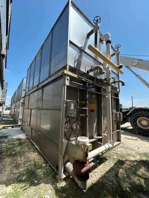 940 Ton, Frick #XLP-XL-940, Evaporative Condenser, 664.3 Ton Ammonia, 151800 CFM, 250 PSI, 7.5 HP Pump, 1050 - Image 8