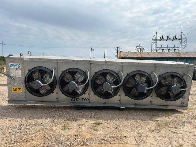 5 Fans, Krack #DTX5S-1640-DXA-HGU-LH, Ammonia Evaporator Coil, 13.6 TR, Low Temperature, Wet or Frosted Coil - Image 3