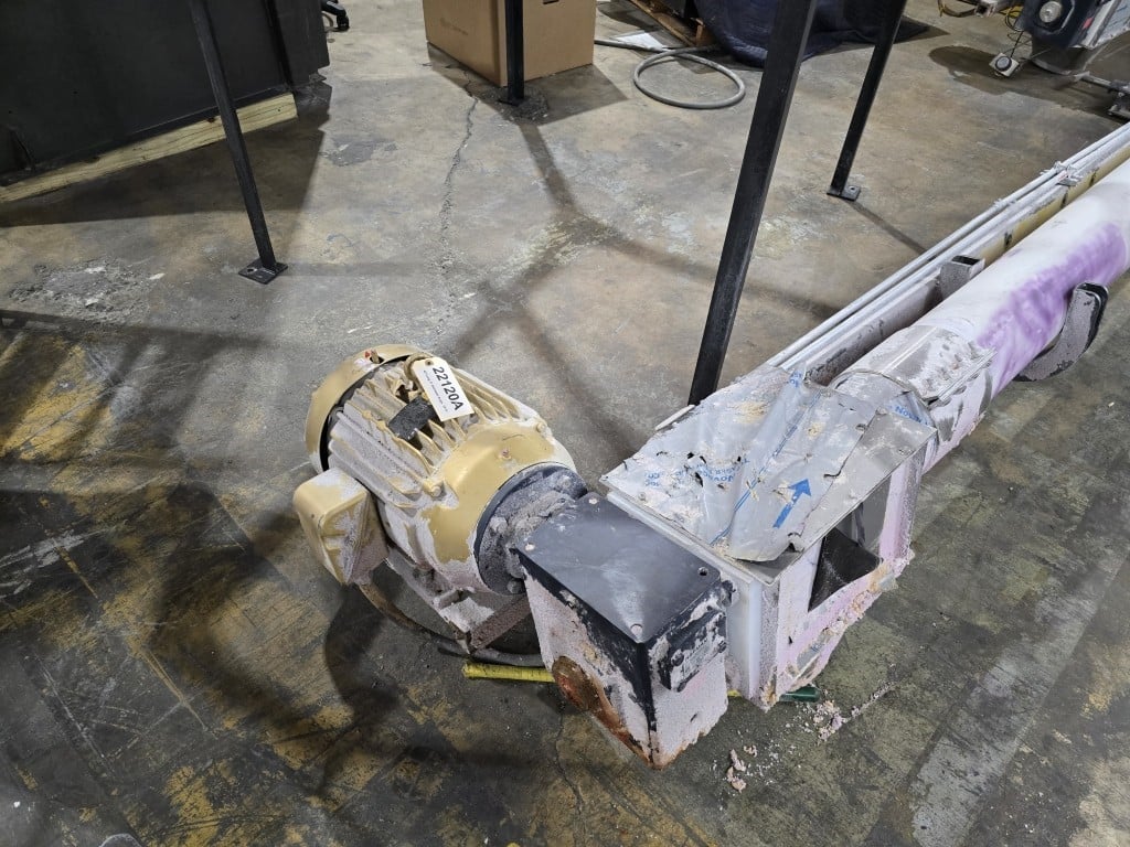 8" diameter x 40' long, Auger w/Motor & Single-Reduction Worm Reducer, 10" Inlet diameter, 12" Outlet - Image 10